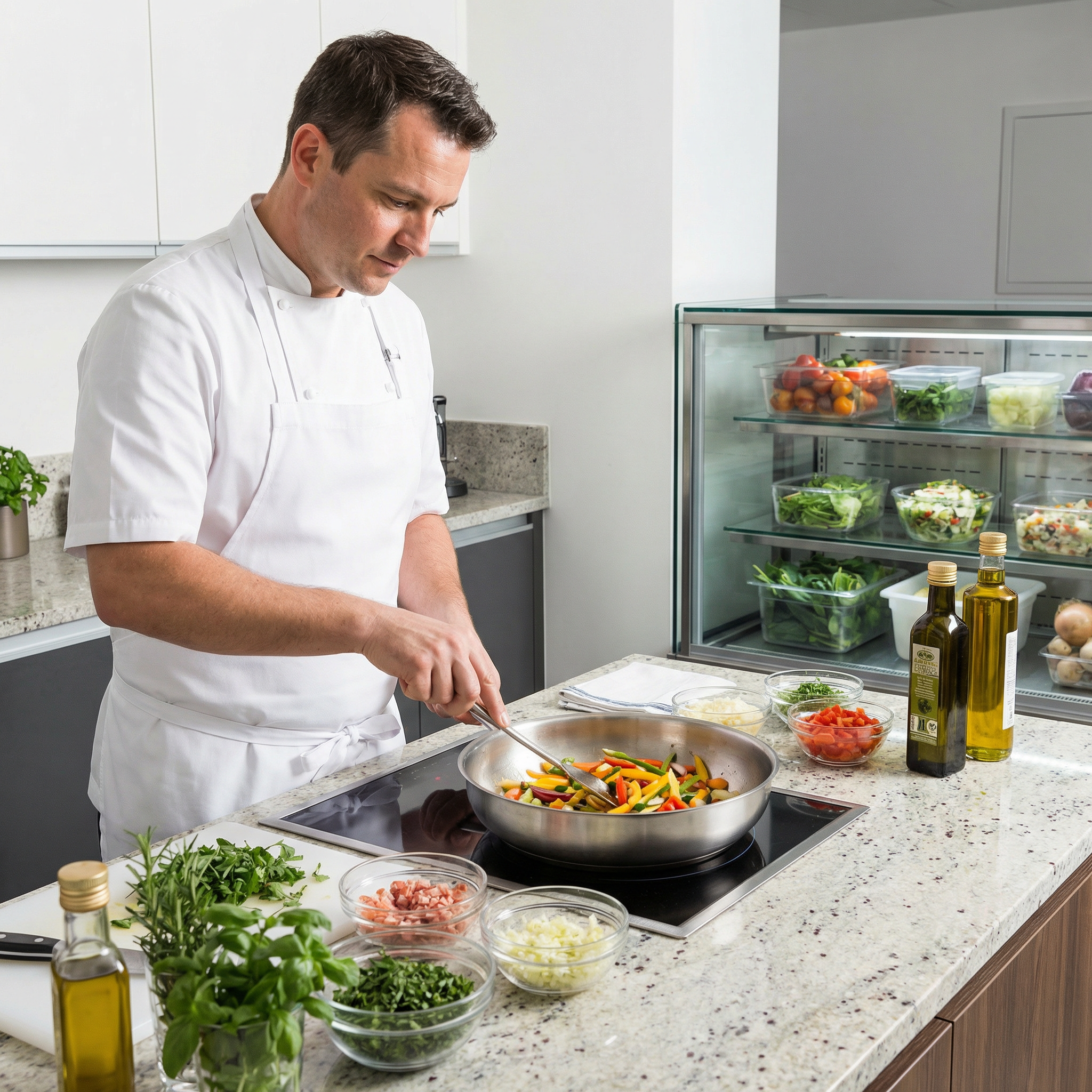 طهاة ومساعدين مطبخ